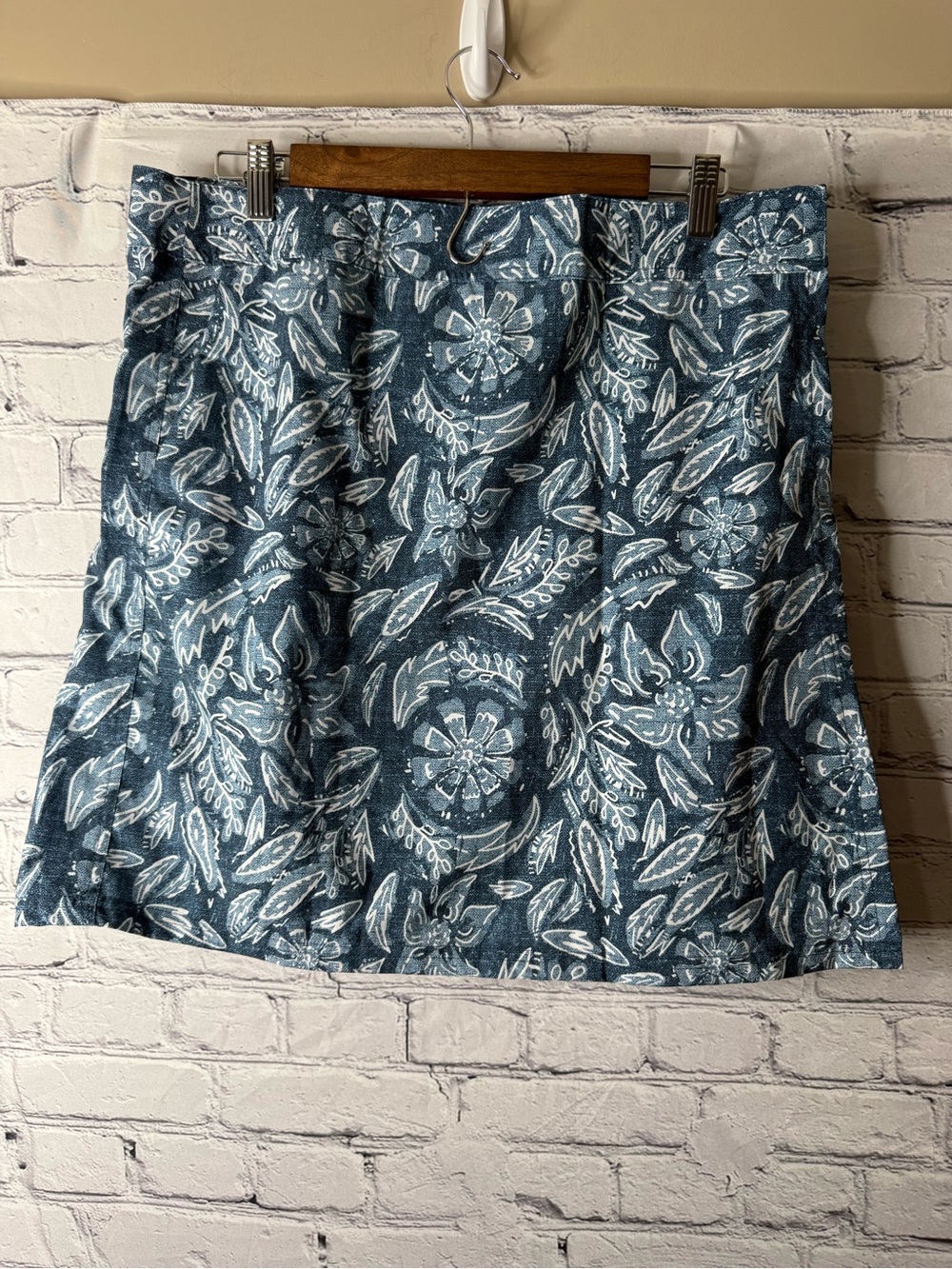 Rip skirt Hawaii Blue Floral A-Line Women's Skirt